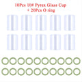 TIG10#High Temperature Glass Transparent Visualize Temperature Resistant O-rings For WP9/17/18/20/26 Stubby Gas Lens Consumables - KiwisLove