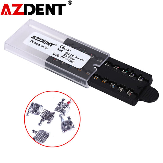1pack  Azdent Dental Orthodontic Bracket Mini Roth MBT 022 018 Hooks345 - KiwisLove