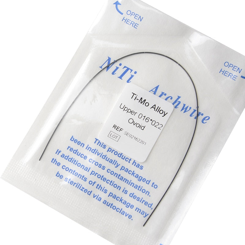 1PC /Pack Azdent TMA Beta Titanium Molybdenum Alloy Archs Wire Rectangular Ovoid Form Orthodontic Ti-Mo Archwire - KiwisLove