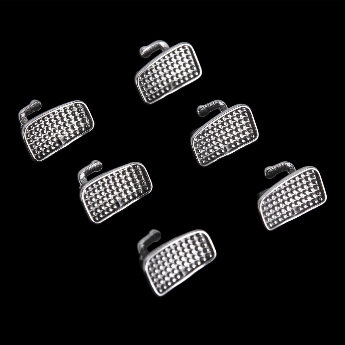 4Pcs/Set  20Sets=80Pcs AZDENT Dental Orthodontic Buccal Tubes 1st Molar Bondable Monoblock Non-Convertible Single Roth MBT 0.022 - KiwisLove