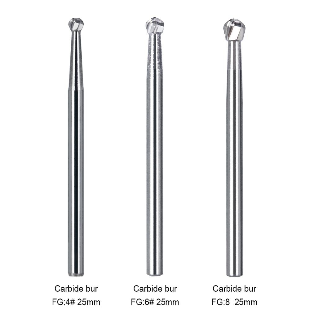 6pcs/Pack 25mm FGXL4 /6 /8 Dental Drills Surgical  Finishing Burs  High Speed Tungsten Carbide Burs - KiwisLove