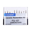 AZDENT Dia.1.6mm Dental Diamond Burs Drills High Speed Handpiece Polishing Tools - KiwisLove