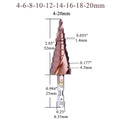 M35 5% Cobalt HSS Step Drill Bit HSS CO HSSCO High-Speed Steel Cone Hex Shank Metal Drill Bits Tool Set Hole Cutter For Stainles - KiwisLove