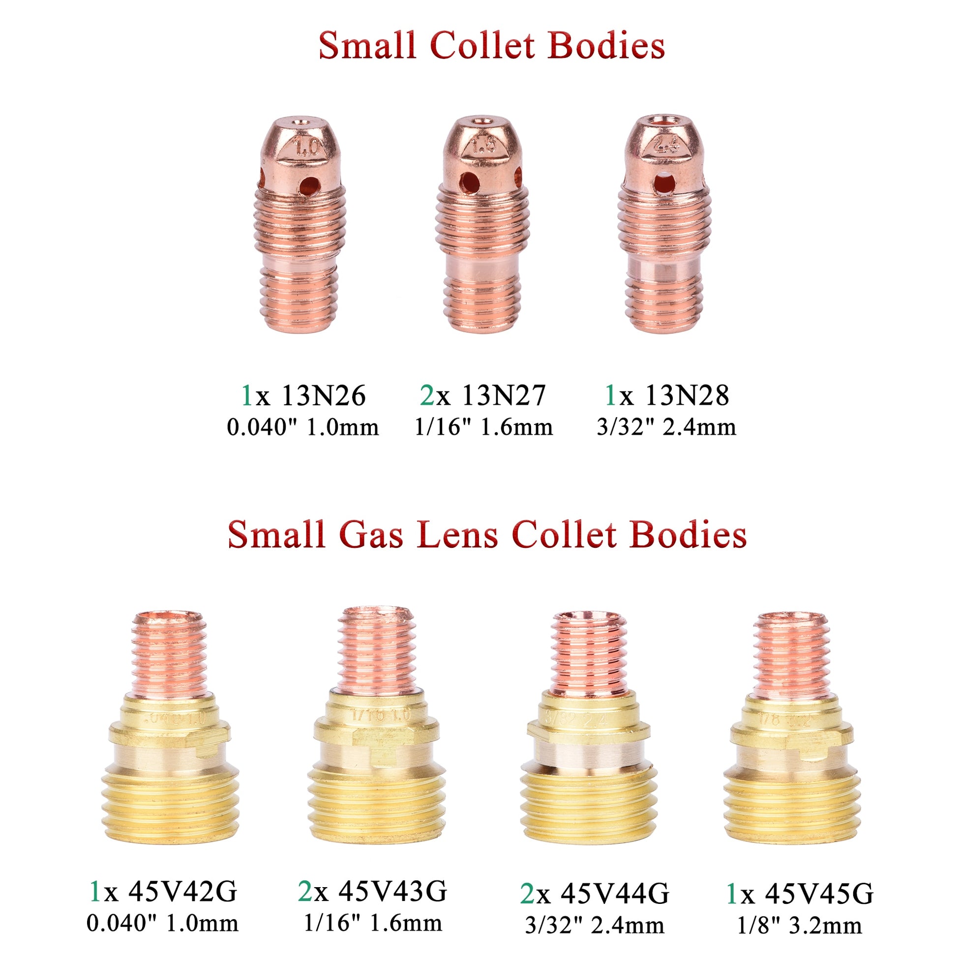 58Pcs TIG Welding Torch Lengthen Nozzle Gas Lens 10# High Temperature Glass Kit Durable Practical Accessories  For WP9 WP20 WP25 - KiwisLove