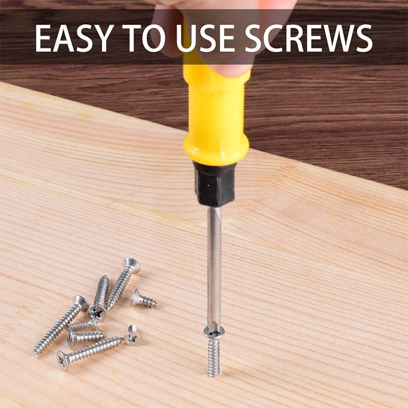 ZONSANTA M2 M3 M4 Self Tapping Screw Cross Countersunk Head Wood Screw Set 304 stainless steel Phillips Flat Head Screws DIY - KiwisLove