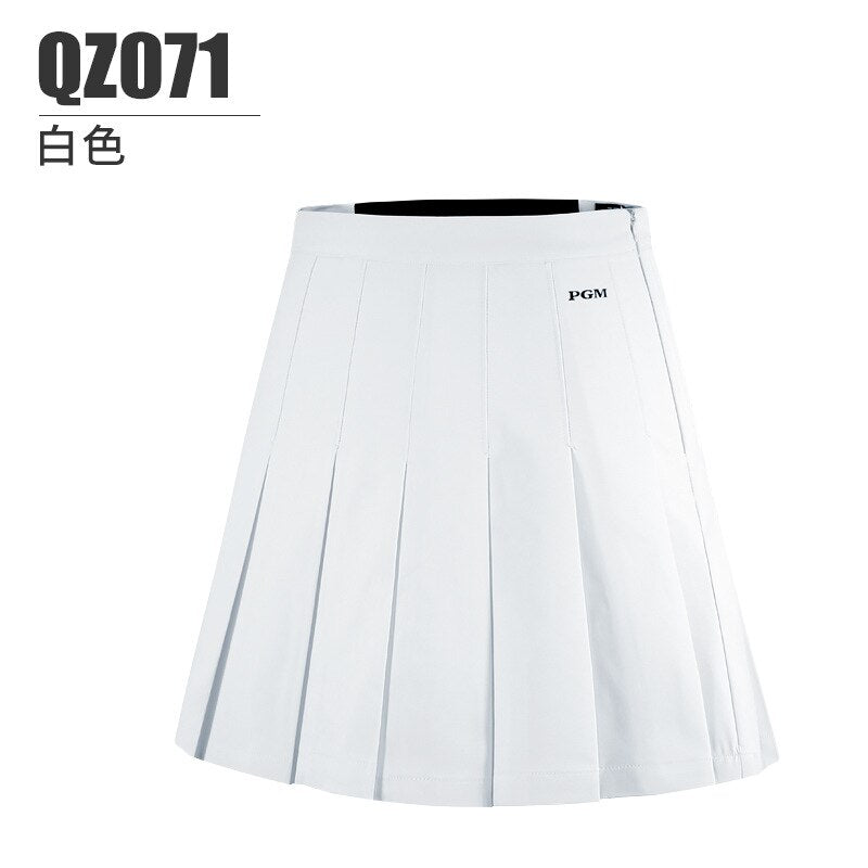 PGM Women Golf Skirts Autumn Women&#39;S Casual Pleated Skirt Athletic Sports Short Skorts Ladies Girl Anti-Exposure QZ071 - KiwisLove