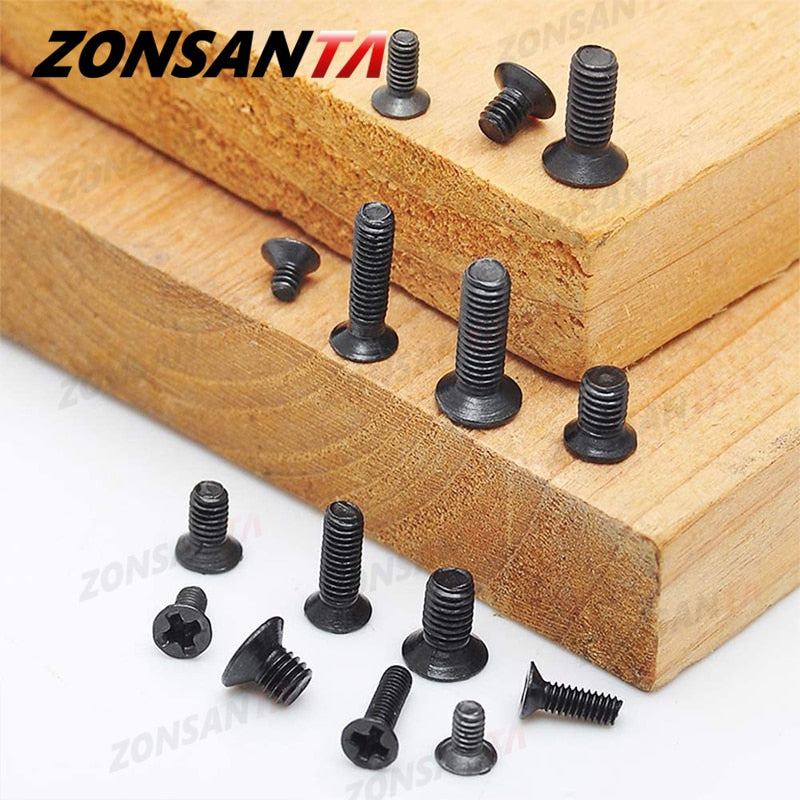 840pcsCountersunk Flat Head Phillips Screw set M1.2 M1.4 M1.6 M2 M2.5 M3 Glasses computer notebook laptop small mini screws kit - KiwisLove