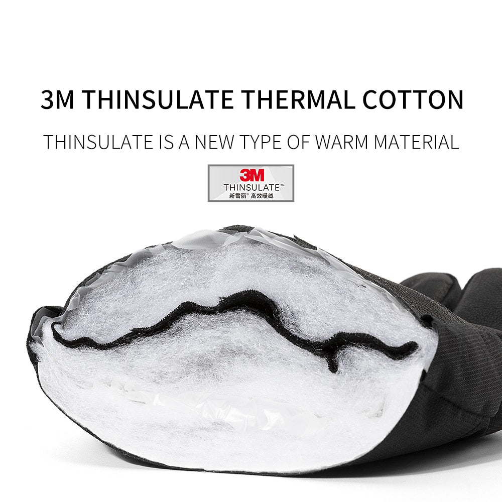 COPOZZ Men Women Ski Gloves Ultralight Waterproof Winter Warm Gloves Snowboard Gloves Motorcycle Riding Snow Windproof Gloves - KiwisLove