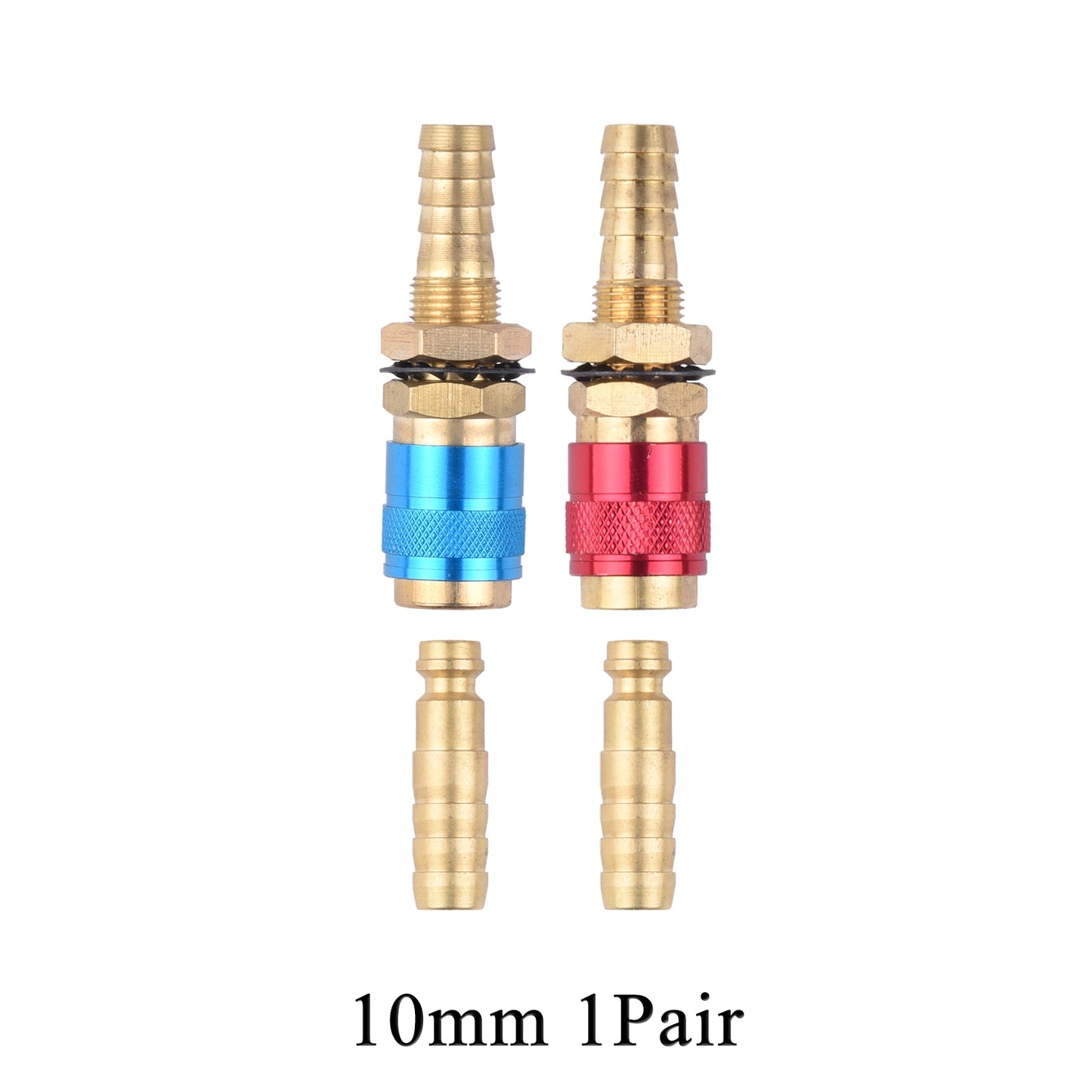 6mm 8mm 10mm Water Cooled Air Cooled Gas Water Adapter Quick Connector Fitting For MIG TIG Welding Torch Plug - KiwisLove