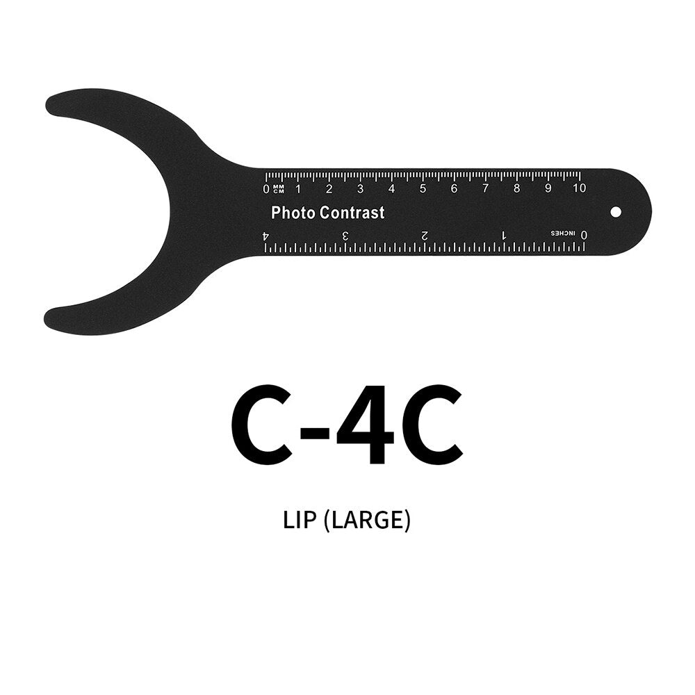 1pc Dental Orthodontic Black Plate Photo Image Contrast Board Oral Cheek Background with Scale Mark Autoclavable Dentist Tools - KiwisLove