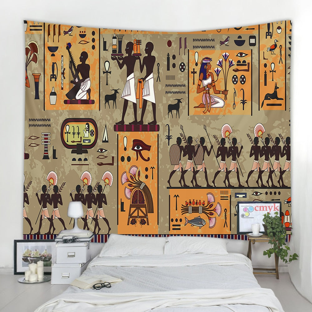 Ancient Egyptian Egypt Tapestry Wall Hanging Home Dorm Decor Bedspread Throw Art Home Decor - KiwisLove