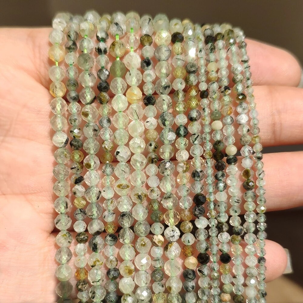 2 3 4mm Faceted Lapis Lazuli Gem Beads Natural Loose Stone Beads for Jewelry Making DIY Bracelet Earrings Accessories 15&#39;&#39;Inches - KiwisLove