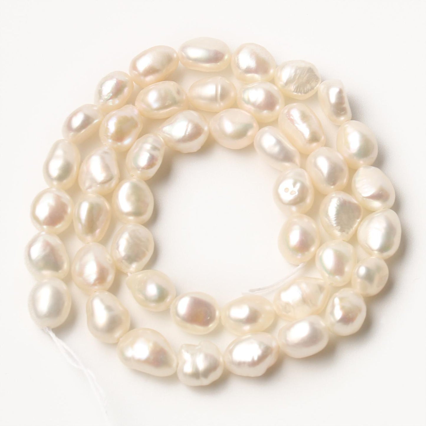 Natural Irregular Pearl Beads White Pink Freshwater Pearls Beads For DIY Women Handmade Bracelet Charms Accessories 15''inches - KiwisLove