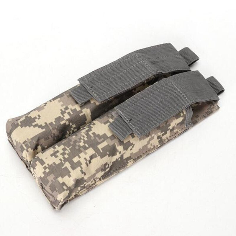 Airsoft Molle Double P90/UMP Military Magazine Pouch Coyote Tactical TAN BK CP ACU OD Woodland Camo - KiwisLove