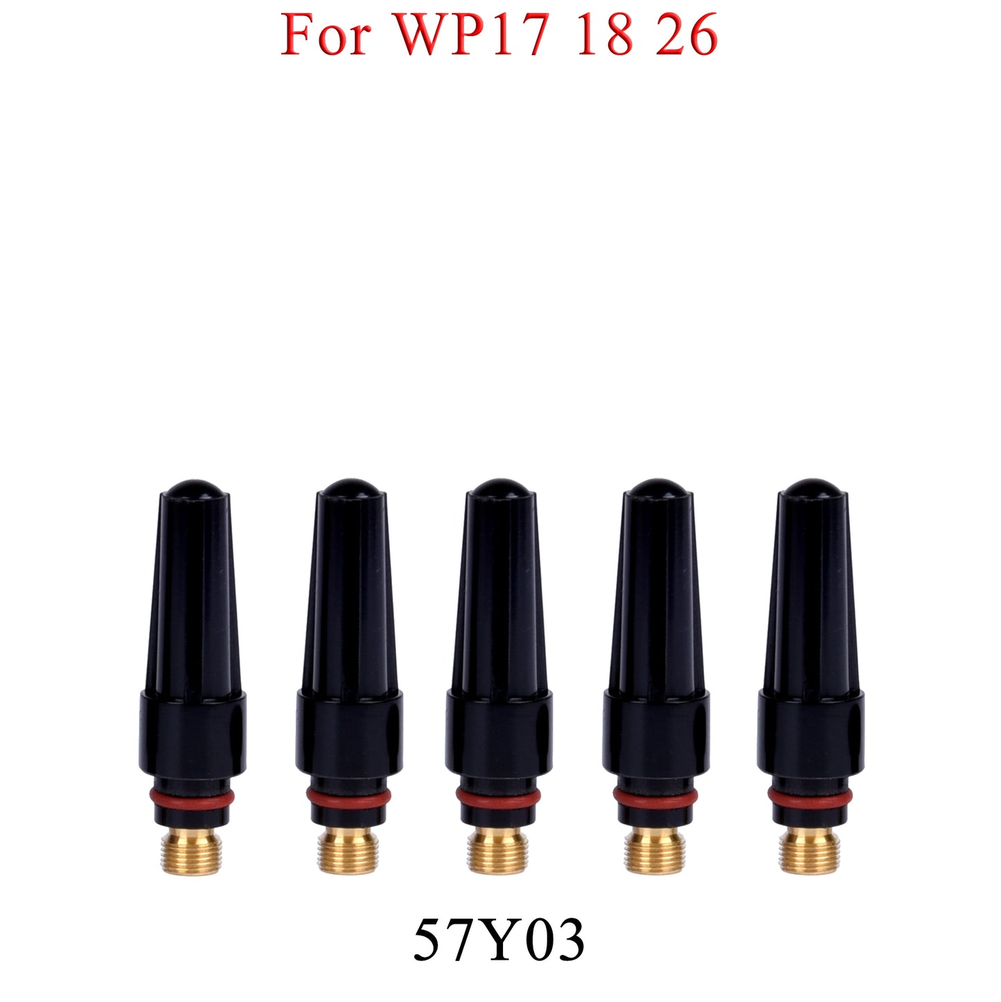 Set 41V33 41V35 41V24 41V24L 57Y04 57Y03 57Y02 TIG Welding Torch Extra Length/Long/Medium/Short Back Cap For WP9/17/20/18/25/26 - KiwisLove