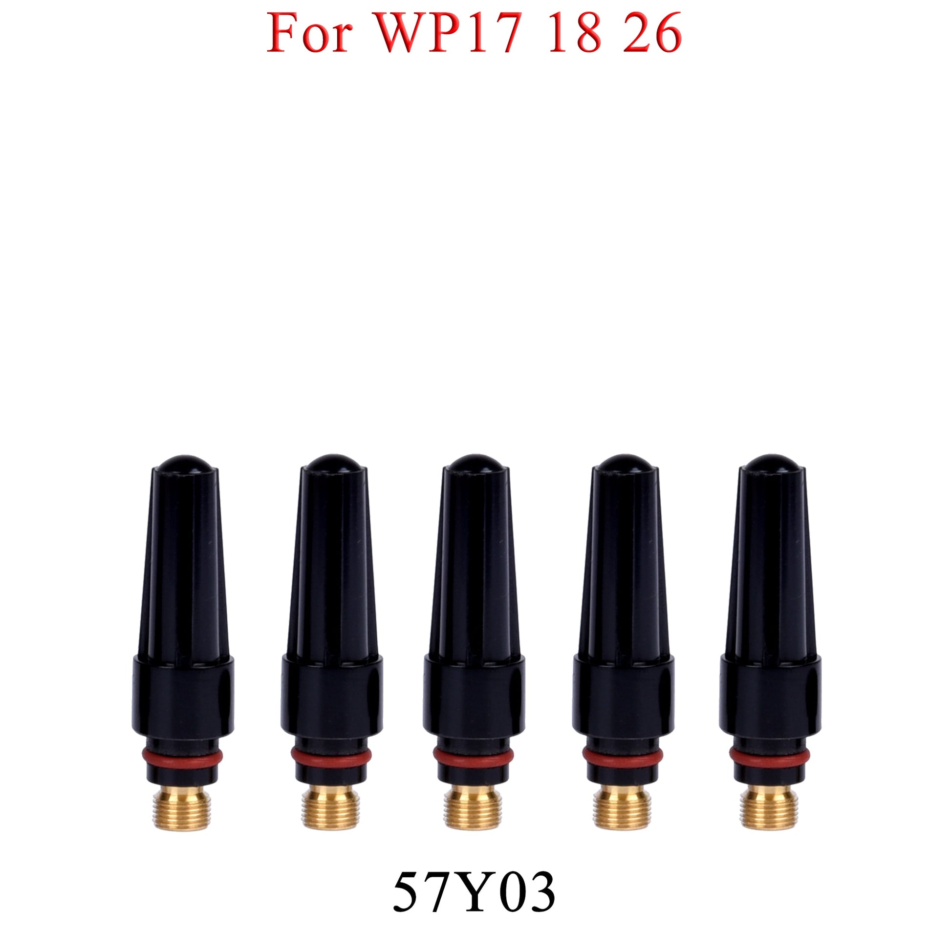 Set 41V33 41V35 41V24 41V24L 57Y04 57Y03 57Y02 TIG Welding Torch Extra Length/Long/Medium/Short Back Cap For WP9/17/20/18/25/26 - KiwisLove