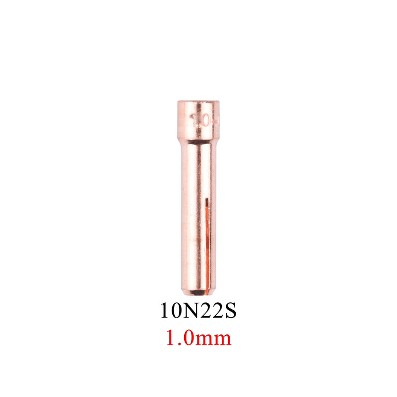 5/10PCs 1.0/1.6/2.4/3.2/4.0mm TIG Collet 10N22S 10N23S 10N24S 10N25S 10N22 10N23 10N24 10N25 For WP17/18/26 Welding Torch Kit - KiwisLove