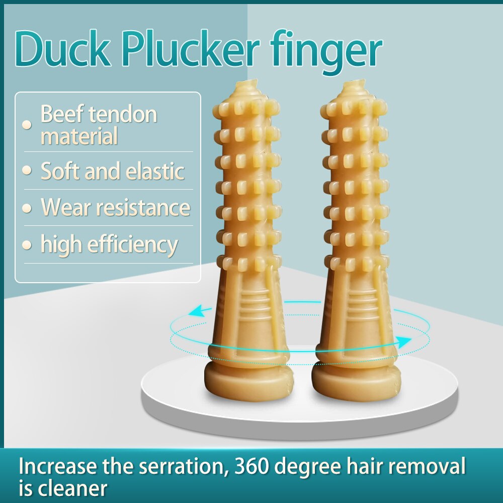 100Pcs 94mm Efficient Poultry Plucking Finger Hair Removal Machine Glue Stick Chicken Duck Plucker Beef Tendon Material Corn Rod - KiwisLove