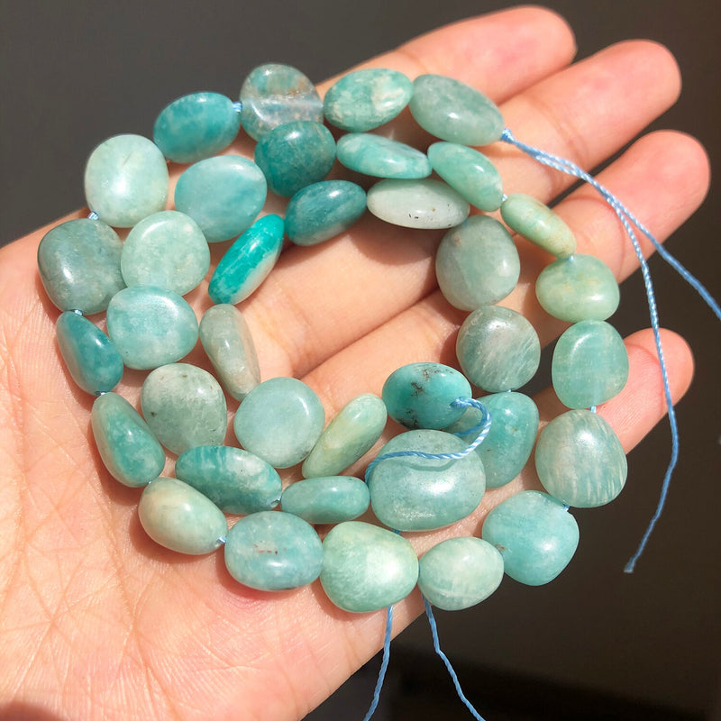 8-10mm Natural Amazonite Larimar Lapis lazuli Agates Jades Stone Beads Irregular Loose Beads For DIY Making Bracelet Accessories - KiwisLove