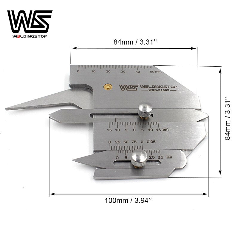 HJC60 Weld bead height welding seam gap Ruler Gage Metric Welding Gauge Inspection Tool WS - KiwisLove