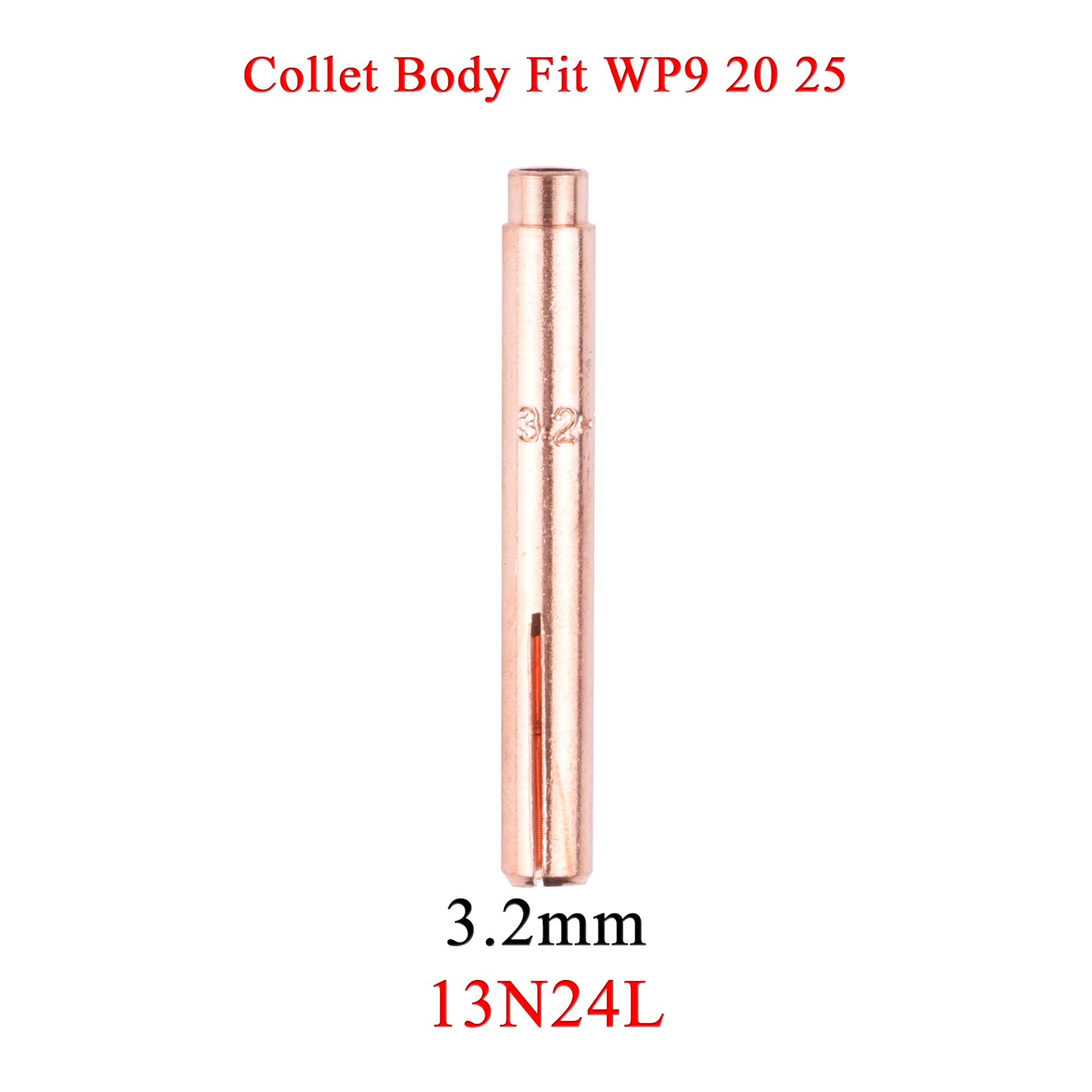 5/10Pcs 1.0/1.6/2.4/3.2mm TIG Collet 13N21 13N22 13N23 13N24 13N21L 13N22L 13N23L  13N24L For TIG WP9 20 25 Welding Torch - KiwisLove