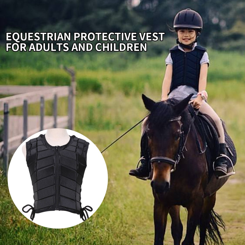 Unisex Adult Kids Eventer Accessory Sports EVA Padded Damping Vest Outdoor Safety Body Protective Horse Riding Armor Equestrian - KiwisLove