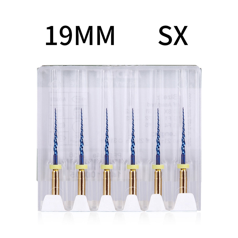 6pcs/Pack 25mm SX Dental Files Root Canal Use Rotary Heat Activated  Endodontic - KiwisLove