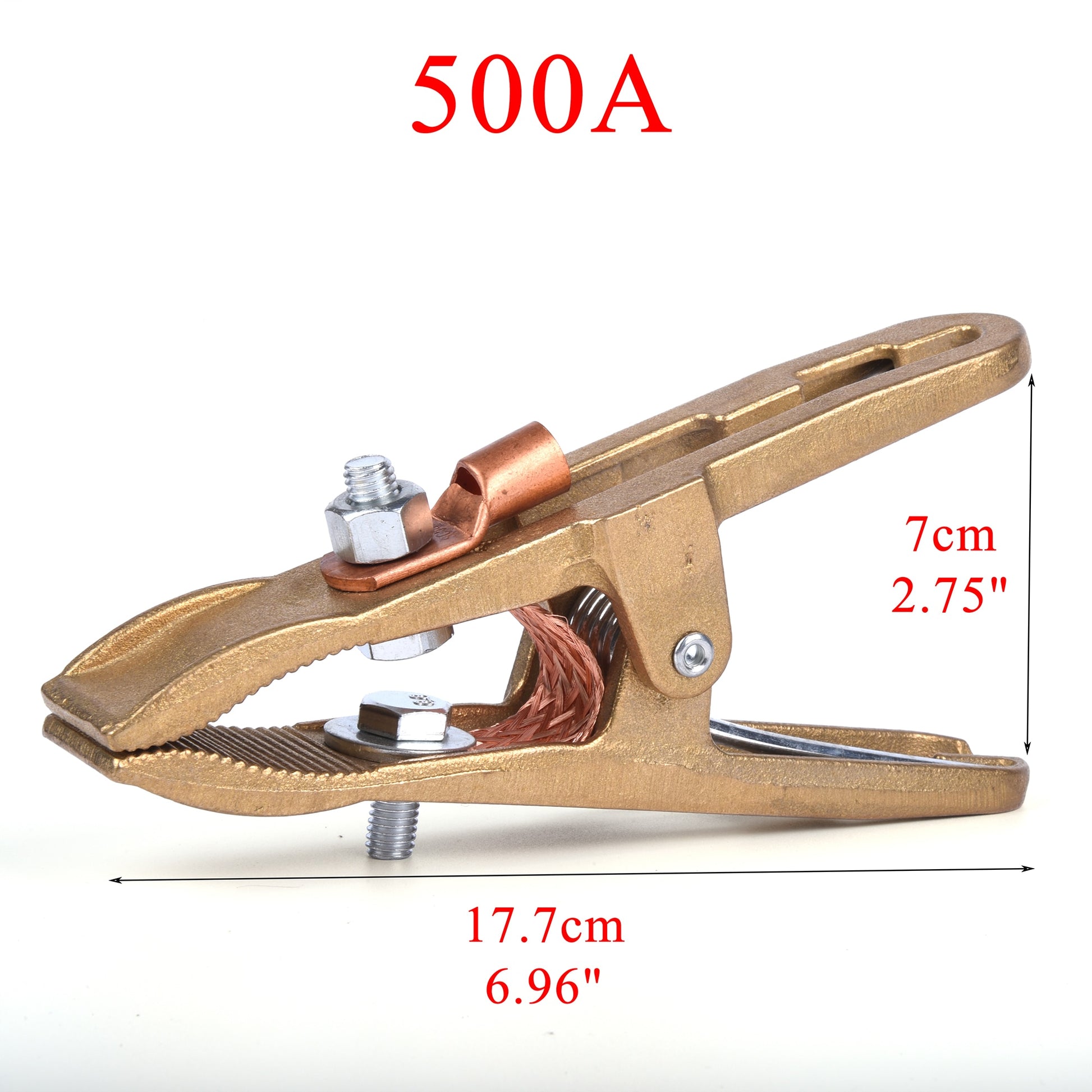 Welding Ground Clamp 260/300/500/600/800/1000A Heavy Duty Brass A/C Type Screw Earth Clip For TIG/MIG/MMA Welding Plasma Machine - KiwisLove