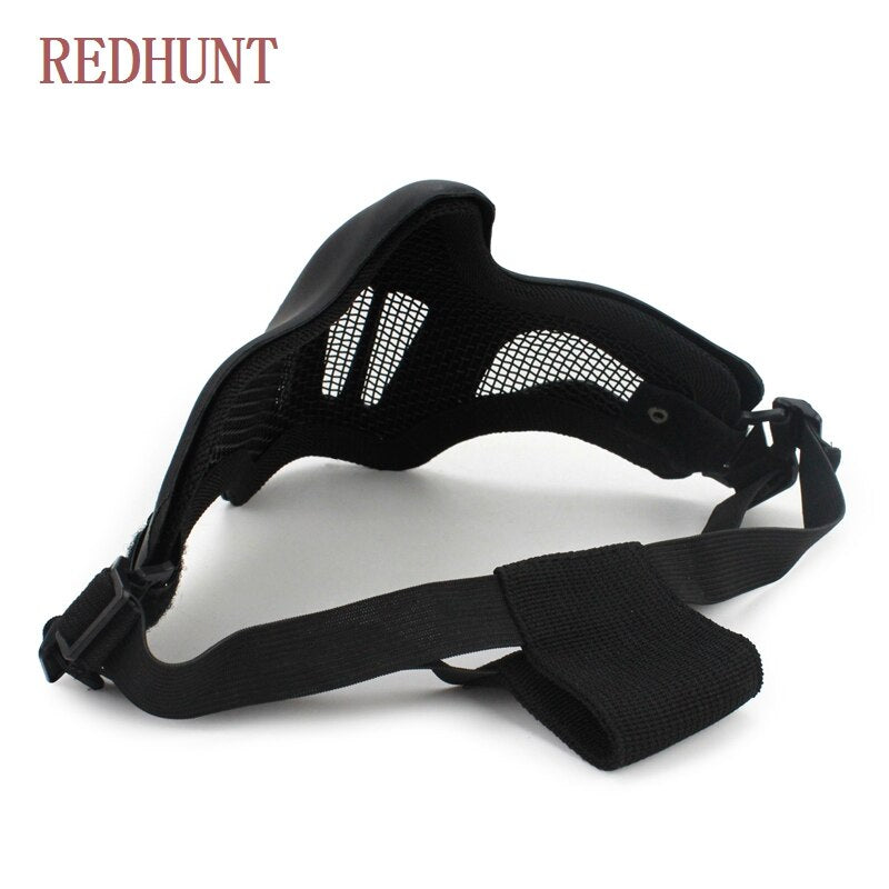 Tactical V1 Ghost Recon Style Paintball Mask Army Half Face Airsoft Skull Mask Hunting Accessories Shooting Protective - KiwisLove