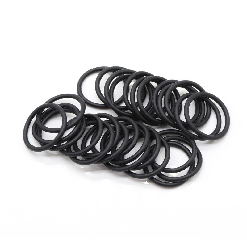 10pcs NBR O Ring Seal Gasket Thickness CS 2mm OD 5~150mm Nitrile Butadiene Rubber Spacer Oil Resistance Washer Round Shape Black - KiwisLove