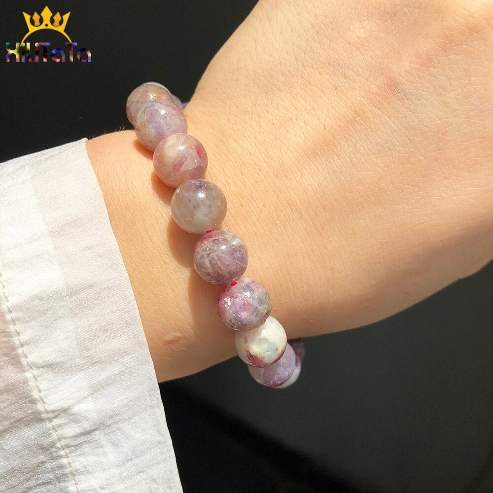 Natural Multicolor Tourmaline Mineral Beads 6 8 10mm Round Loose Stone Beads For DIY Jewelry Making Bracelet Accessories 15&#39;&#39; - KiwisLove