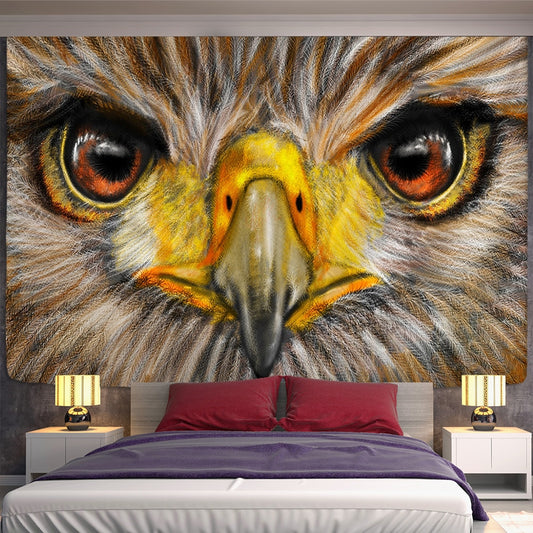 3D Owl Animal Tapestry Wall Hanging Witchcraft Boho Decoration Home Decor Colorful Owl Pattern - KiwisLove