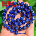 Natural Lapis Lazuli Stone Faceted Column Round Irregular Spacer Beads For Jewelry Making Diy Bracelets Necklace Accessories - KiwisLove