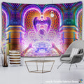 Mandela Wall hanging Tapestry psychedelic pattern yoga throw beach throw carpet Hippie Home Decor mandala Wall Tapestry Blanket - KiwisLove