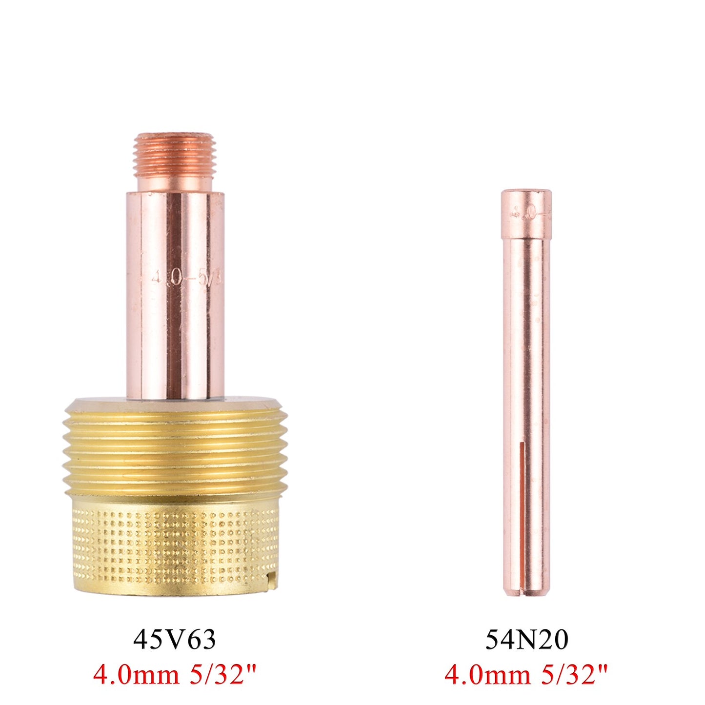 1.0/1.6/2.4/3.2/4.0mm Large TIG Collet Body Gas Lens Collet 10N22 10N23 10N24 10N25 54N20 45V0204 45V116 45V64 995795 45V64 - KiwisLove