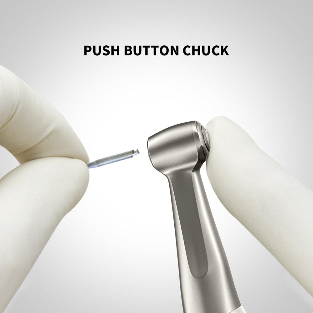 Dental Low Speed Contra Angle Handpiece  20,000rpm Push Button 1:1 Direct Drive Gear Ratio Apply for CA Burs ø2.35mm - KiwisLove