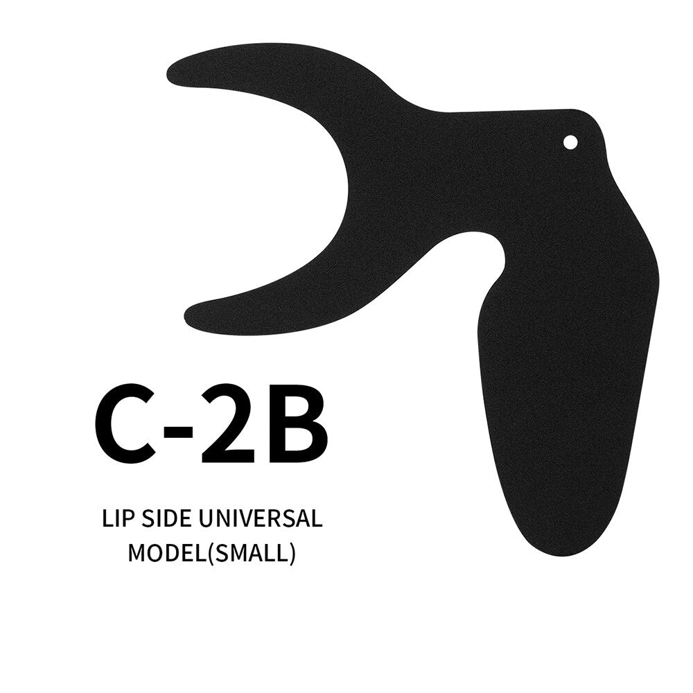 1pc Dental Orthodontic Black Plate Photo Image Contrast Board Oral Cheek Background with Scale Mark Autoclavable Dentist Tools - KiwisLove