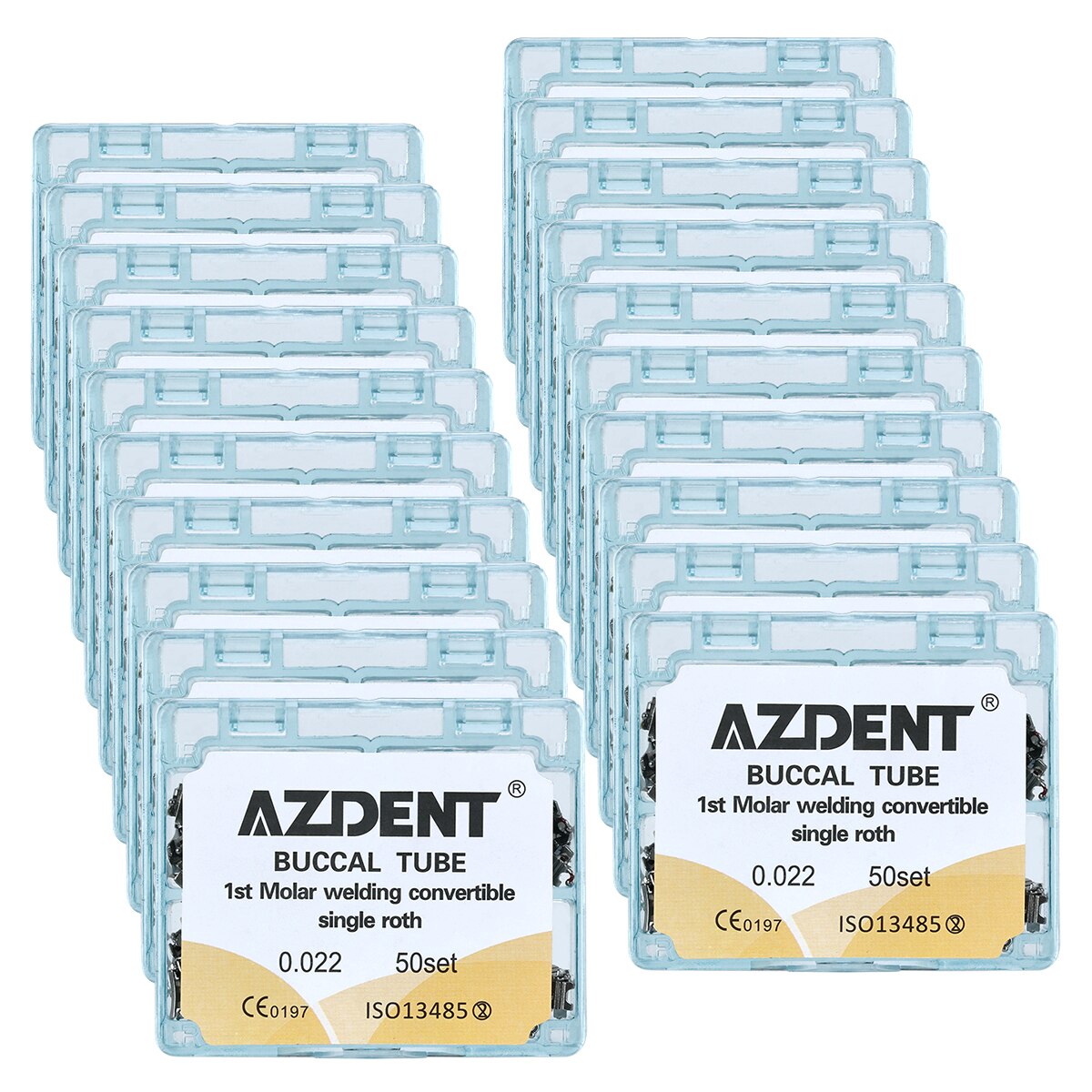 200 Pcs/Box Orthodontic Buccal Tube 1st Molar Weldable Convertible Roth 0.022 U1L1 - KiwisLove