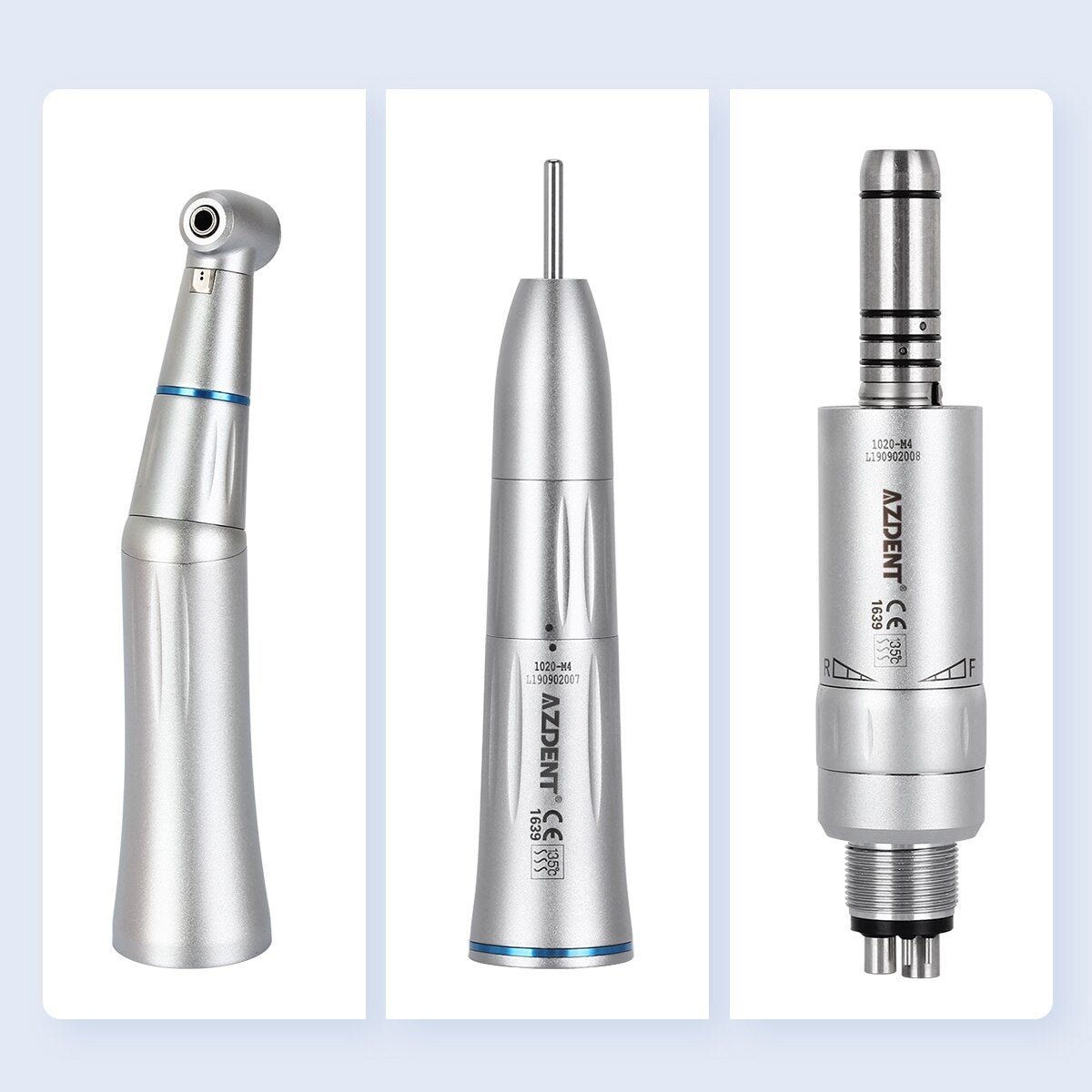 AZDENT Dental Low Speed Handpiece Contra Angle Straight Inner Water Internal Spray Air Turbine Dentist Tools - KiwisLove