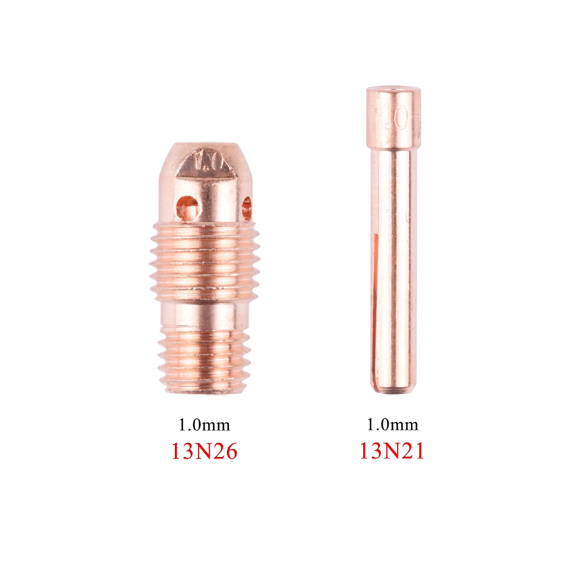 10 to 20Pcs 1.0/1.6/2.4/3.2mm TIG Collet And Collet Body 13N21 13N22 13N23 13N24 13N26 13N27 13N28 13N29 For TIG WP9 20 25 Torch - KiwisLove
