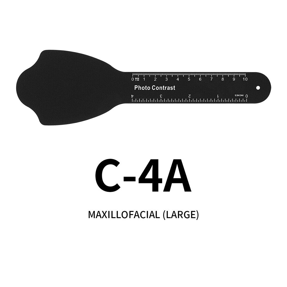 1pc Dental Orthodontic Black Plate Photo Image Contrast Board Oral Cheek Background with Scale Mark Autoclavable Dentist Tools - KiwisLove