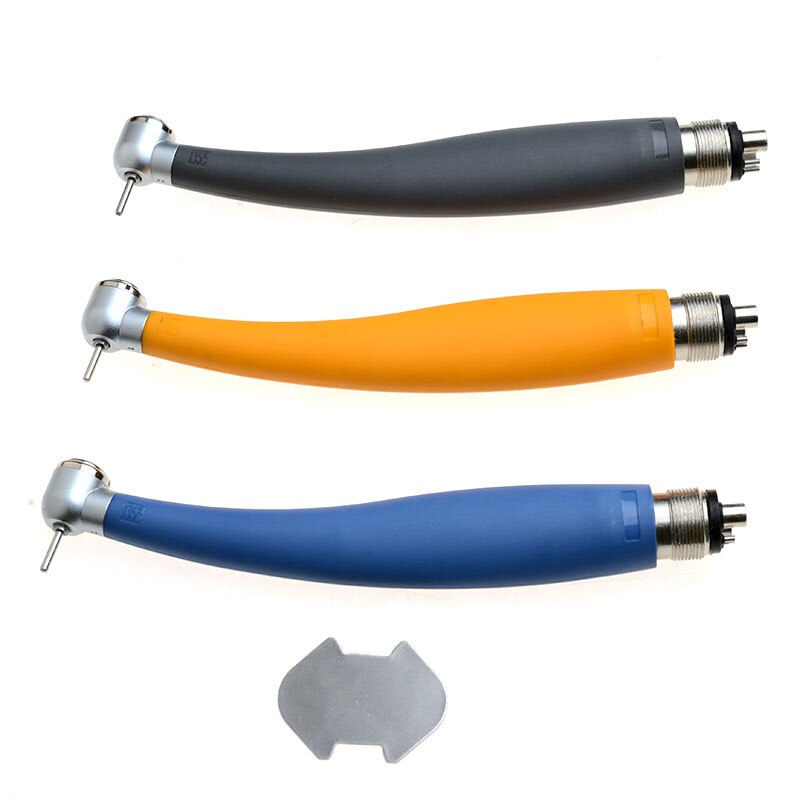 3Pcs/Set Dental Rainbow Push Button Torque Head 4 Holes High Speed Handpiece 400,000rpm - KiwisLove