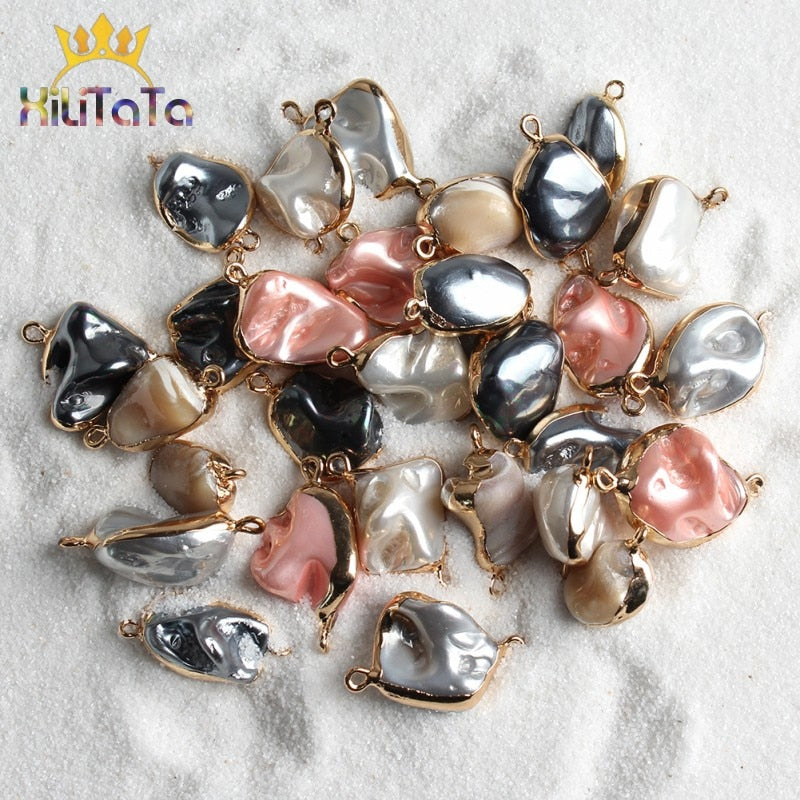 1pcs Natural Irregular Freshwater Pearls Yellow Pink White Grey Loose Beads For Jewelry Making Diy Pearl Necklace Bracelet - KiwisLove