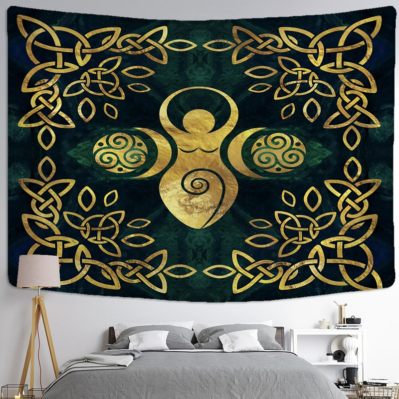 Tree of Life Art Tapestry Wall Hanging Bohemian Yoga Mat Large Size Sheets Psychedelic Witchcraft Hippie Home Decor - KiwisLove
