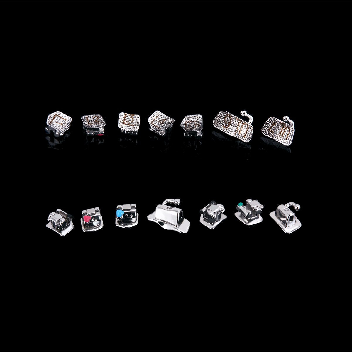 AZDENT Orthodontic Metal Self-Ligating Brackets Roth/MBT 0.022&quot; Slot 3,4,5 with Movable Hook with Buccal Tube &amp;Tool - KiwisLove