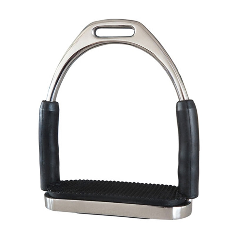 1Pair Saddle Pedals Fence Stirrup Horse Riding Safety Flexible Anti-Slip Racing Stainless Steel Stirrups Supplies - KiwisLove