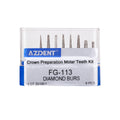 AZDENT Dia.1.6mm Dental Diamond Burs Drills High Speed Handpiece Polishing Tools - KiwisLove