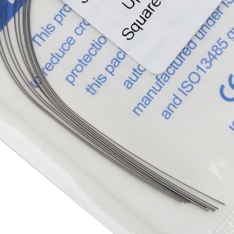 20pcs(10pcs upper +10 pcs lower) /set Azdent Super Elastic Nickel Titanium Wire Square Form Orthodontic Arch Wire - KiwisLove