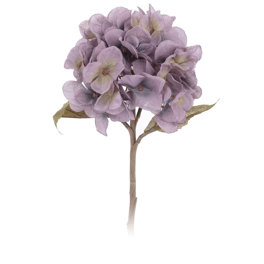 artificial flowers hydrangea branch home wedding decor autum silk plastic flower high quality fake flower party room decoration - KiwisLove