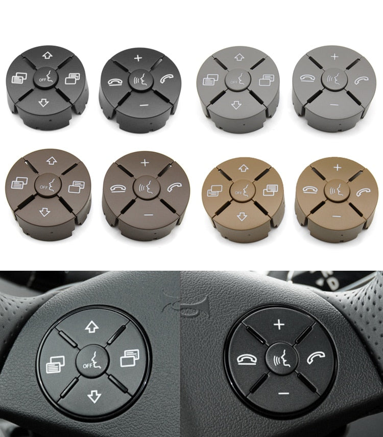 Car Multi-Function Steering Wheel Switch Control Button For Mercedes W164 ML GL W251 R Class W219 W230 W171 350 400 450 500 - KiwisLove